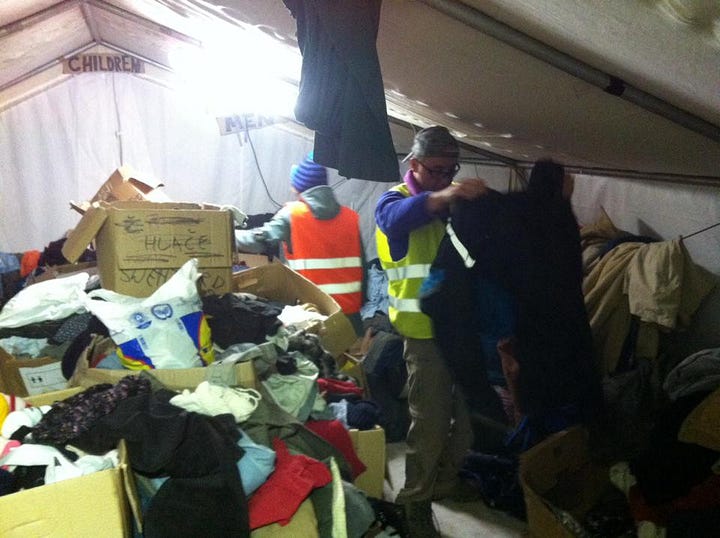 Our clothes tent — Before it got cleaned up. © Ralf Schnabel